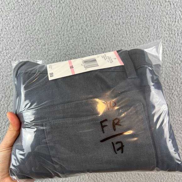 New Jones New York Sport Gray Stretch Casual Straight Leg Pants Slacks 10 - Picture 9 of 9